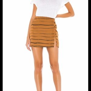 Tiger strip mini skirt